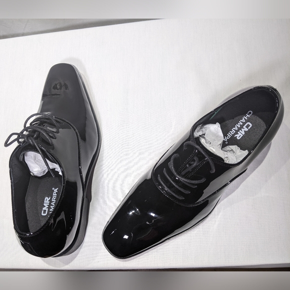 NEW Chamaripa Men's Formal Mirror Black Shoe sz 7.5 black - Picture 2 of 3